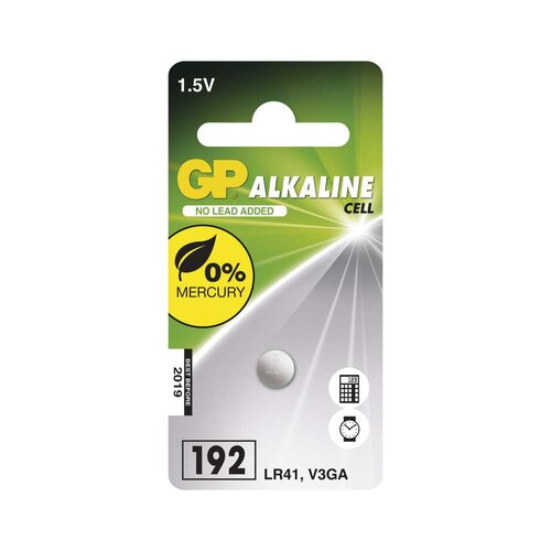 Gp Alkalna gumbna baterija LR41 1 kos Slike