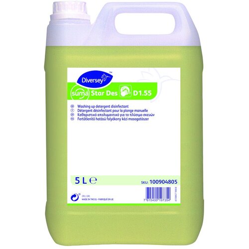 Diversey SUMA STAR DES D1.55 Deterdžent za rućno pranje i dezinfekciju posuđa, 5l Cene