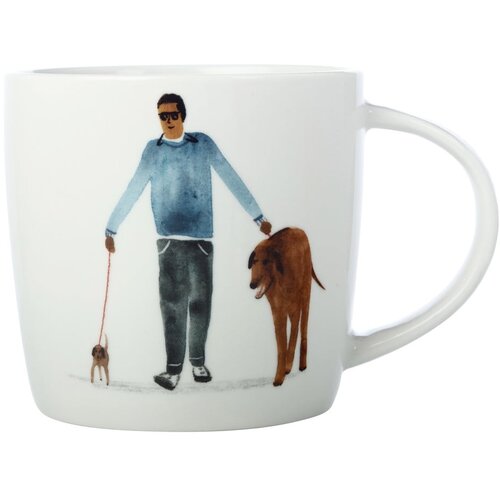 Maxwell williams Bela porcelanasta skodelica 400 ml Little Dog – Cene
