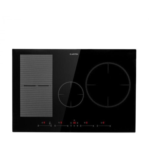 Klarstein Delicatessa 77 Hybrid, indukcijska kuhalna plo&amp;scaron;ča, vgradna, 4 kuhalne plo&amp;scaron;če, 7000 W, črna Slike