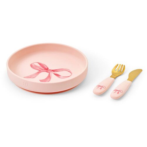 Elodie Details Elodie rosie bow silikonski set za jelo sa tanjirom Slike