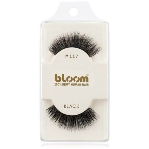 Bloom Natural lepilne trepalnice iz naravnih las No. 117 (Black) 1 cm Cene