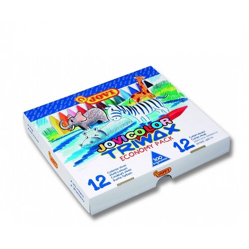  Veliki set vo&amp;scaron;čenih barvic trikotne oblike Triwax Jovi - 300 kom Slike