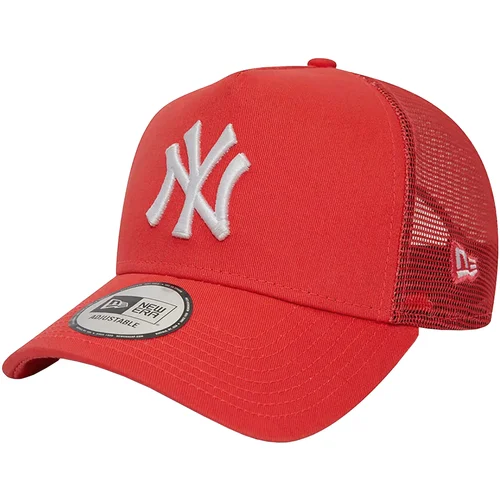 New Era League Essentials Trucker New York Yankees Cap Crvena