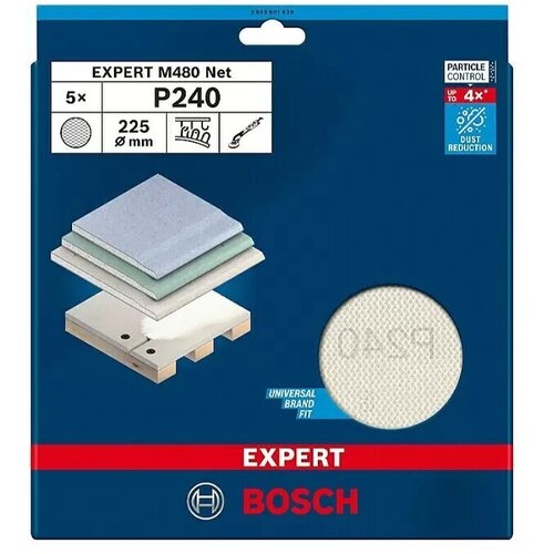 Bosch Expert Set brusnih mreža M480 (Granulacija: 240, Promjer: 225 mm, 5 Kom.) Cijene