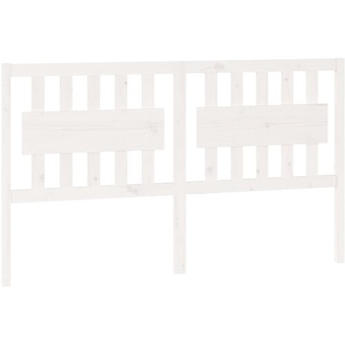 Maison Chic posteljno vzglavje - vzglavna omarica - nočna omarica belo 165,5x4x100 cm trdna borovina, (21706294) Cene