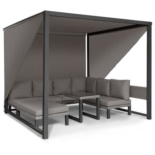 Blumfeldt Havana, paviljon & sedežna garnitura, 270 x 230 x 270 cm, 4 dvosedi, siva Cene