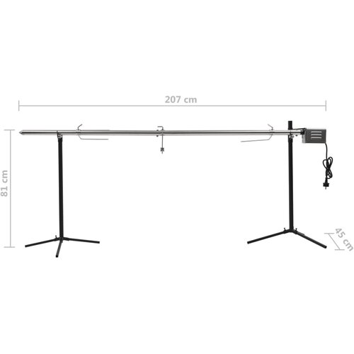  Automatska re&amp;scaron;etka za ro&amp;scaron;tilj s motorom 207 x 45 x 81 cm Slike