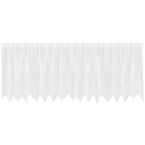 vidaXL Čipkasta Zavesa z zavesami Bela 120 x 400 cm Poliester, (5000149173) Cene