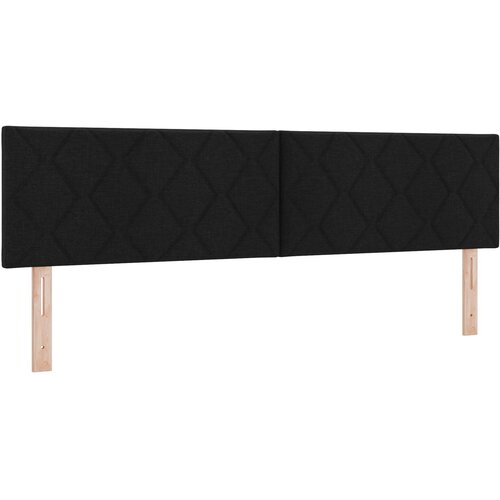 vidaXL Vzglavje z diamond blokovim dizajnom Črna 180 cm Tkanina, (22080474) Cene