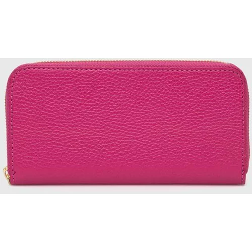 Answear Lab Kožni novčanik za žene, boja: ružičasta