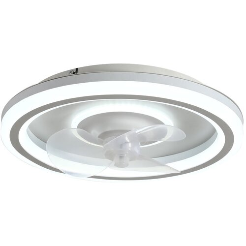 SULION Bela LED stropna svetilka z daljinskim upravljalnikom/z ventilatorjem Alan – Cene
