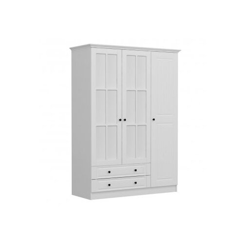Hanah home Kale 3 Mebran Kapak 210 Bijeli ormar, 135x210x52cm, Bijela Slike