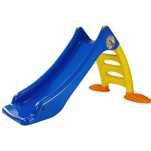 Lean_Toys Vrtni tobogan z lestvijo za otroke 424 rumeno-modra Cene