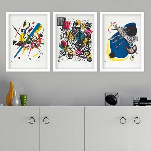 Wallity Set uramljenih slika 3BC_UN2968530 , 3 Dela Cene