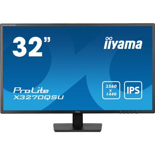 Iiyama monitor led X3270QSU-B1 31.5" ips wqhd 2560 x 1440 @100Hz 250 cd/m² 1200:1 3ms hdmi dp usb hub height, swivel, tilt - X3270QSU-B1 Cene