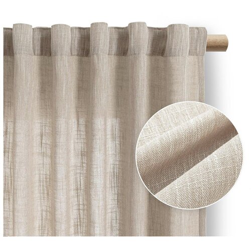 Restilo Bež zavjesa 140x270 cm Valeta – Cijene