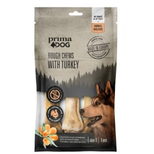  Primadog rough chews čuretina i morski trn l 140 g (13,5 cm, 2 kom) Cene
