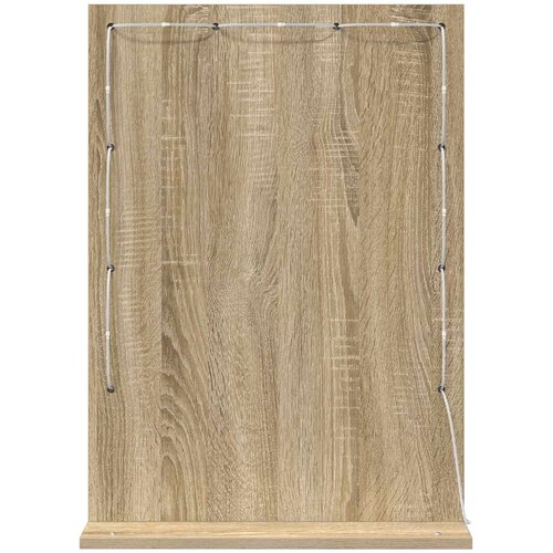  Ogledalo za Toalet Pravokutni Sonoma hrast 70 x 50 x 18 cm Slike