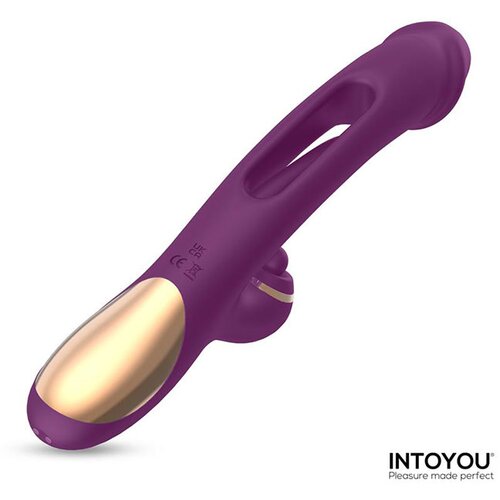INTOYOU Siter Vibrator with Hitting Ball &amp;amp; Flipping Tongue 3 Motors Purple Slike