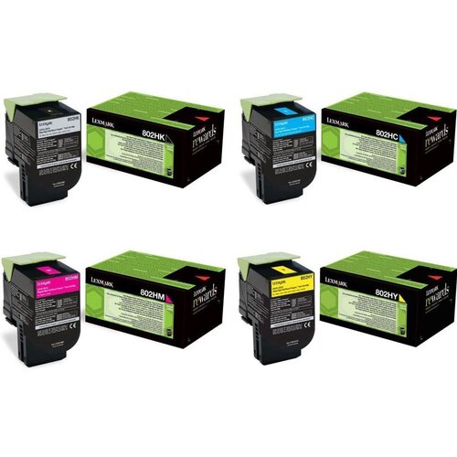  Lexmark 802H (CX410/CX510) komplet BK/C/M/Y - original visoke kapacitete MEGA CENA + BREZPLAČNA DOSTAVA! Cene
