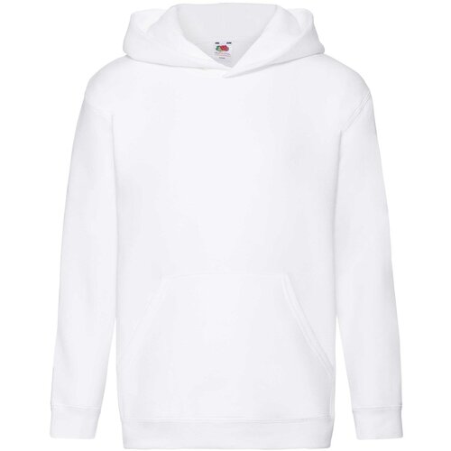 Fruit Of The Loom Biała bluza dziecięca Hooded Sweat Slike