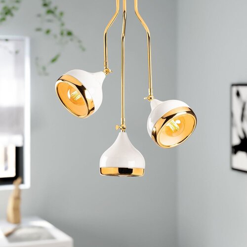 Opviq Luster Yildo-6892, 50x50 cm, Belo-Zlatni Cijene