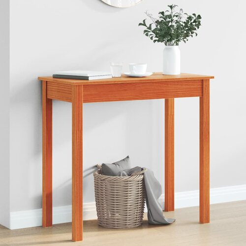 VidaXL Konzolni stol vo&amp;scaron;tano smeđi 80x40x75 cm od masivne borovine Slike