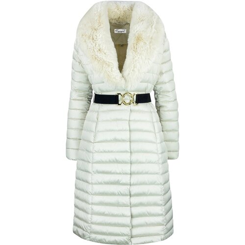 Pri Quilted jacket coat with fur MARY Slike