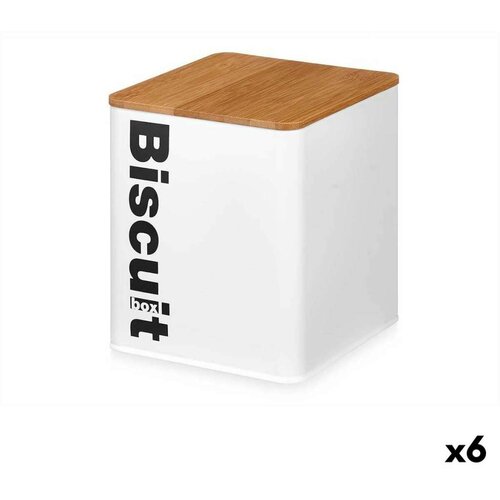  Kutija za kolačiće i peciva Bijela Metal 13 7 x 16 5 x 14 cm (6 kom.) Cene