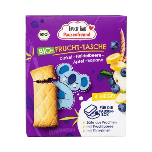 FRUCHTBAR Bio sadni žepki "Pausefreund" - Pira, borovnice, jabolko, banana Cene