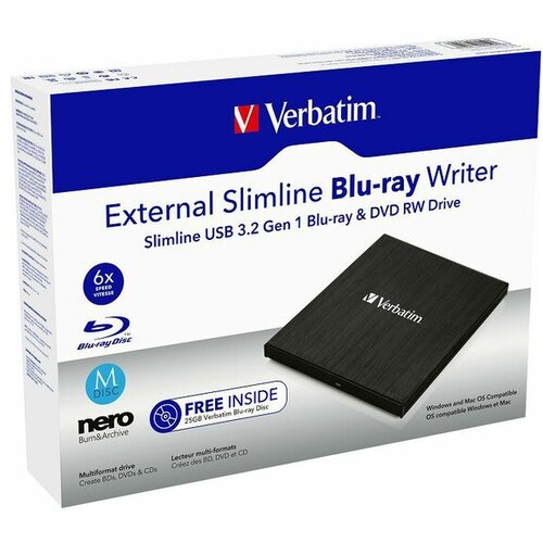 Verbatim zunanji bluray zapisovalnik 43890 Mobile USB 3.2 Cene
