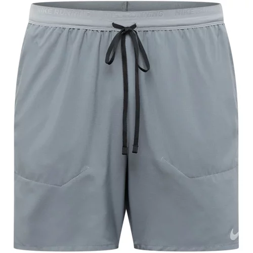 Nike Sportske hlače kameno siva / bijela