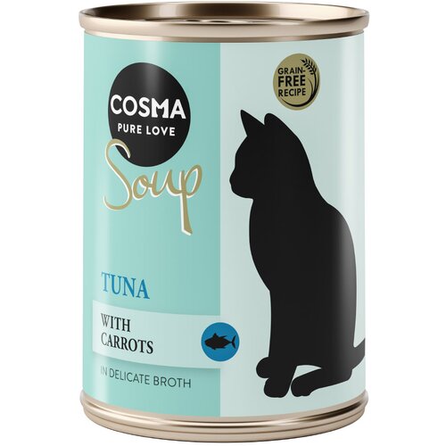 Cosma Ekonomično pakiranje Soup 12 x 100 g - Tuna s mrkvom Cijene