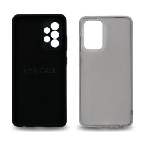 Just In Case Set dve maske za telefon A52S 5G Extra case MIX PLUS crna i siva Slike