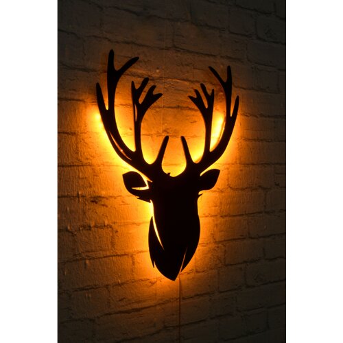 Zidna dekoracija jelen sa LED osvetljenjem, 20x30 cm Cene