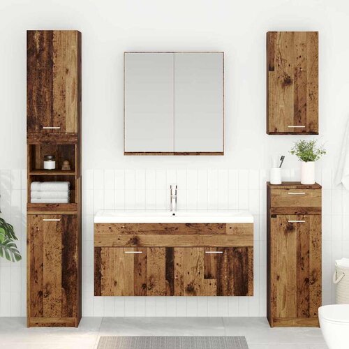 vidaXL Omarica za umivalnik z vrati Star les 38,5 x 100 x 46 cm Cene