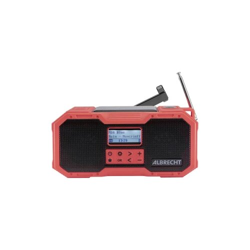 Albrecht DR 112 vanjski radio DAB+ (1012), UKW (1014) radio za hitne slučajeve, USB, Bluetooth® funkcija punjenja baterije, ručna obrtaljka, solarni panel, zaštićeno protiv prskanja, otporan na ud... Cijene