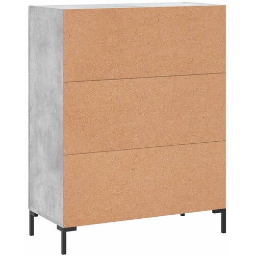  Komoda siva boja betona 69,5x34x90 cm od konstruiranog drva Slike