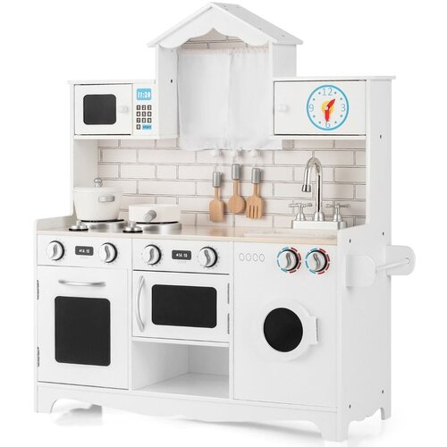 Costway Lesena otro&amp;scaron;ka kuhinja s pralnim strojem Igrača 78 x 29 x 93 cm, (5000023961) Slike