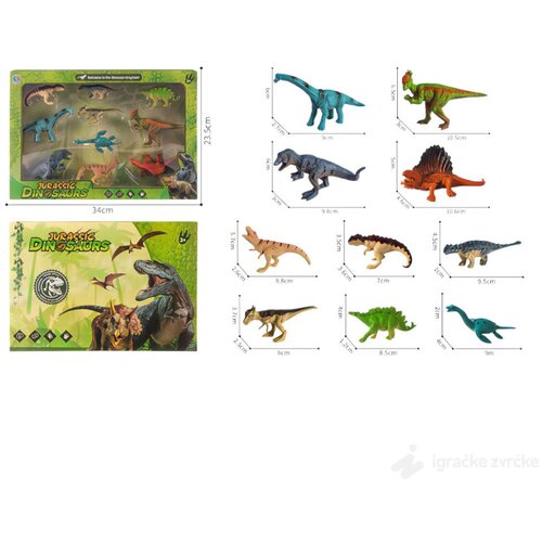  set dinosaurusa 10u1 jurassic Cene