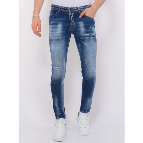 Local Fanatic Kavbojke slim 140591700 Modra Cene