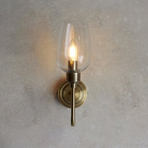  Endon 107792 - Zidno svetilo STOURTON 1xE14/6W/230V mesing Slike