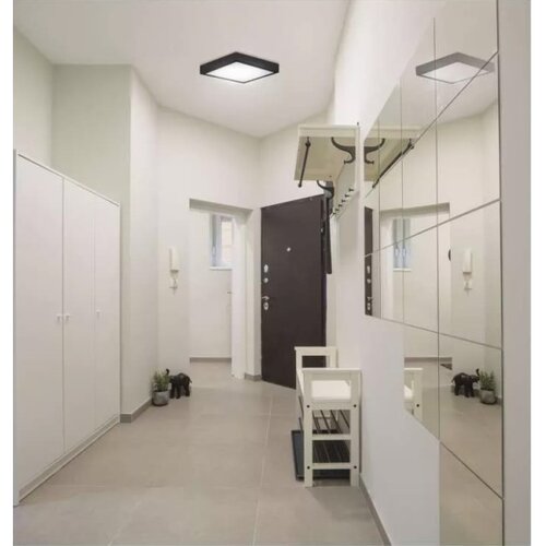  LED plafonsko svetlo LED/12,5W/230V 3000/3500/4000K 17x17 cm crna Slike