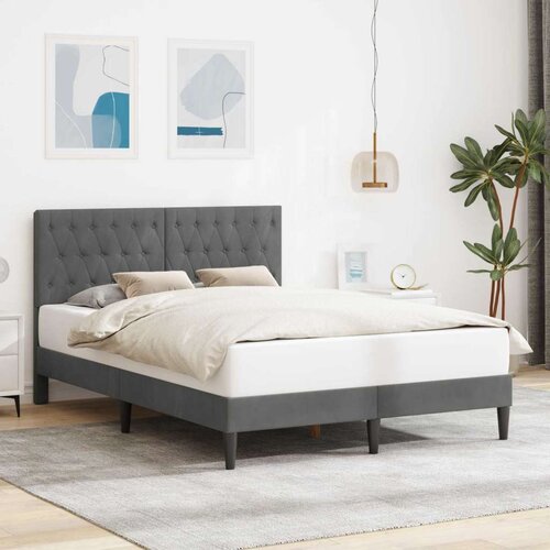  Okvir za krevet Tamnosiva 140 x 190 cm Bar&scaron;un - Tamnosiva 140 x 190 cm Cijene
