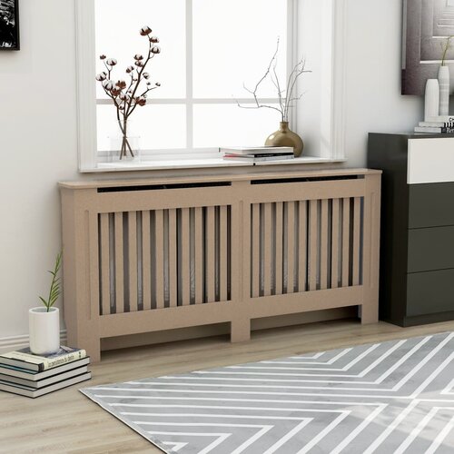 vidaXL Pokrov za radiator 172x19x81 cm MDF, (20769791) Cene