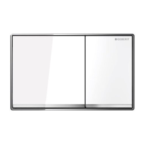Geberit Aktivirna tipka za dvokoličinsko splakovanje Sigma60 (Belo Steklo) (115.640.SI.1) Slike