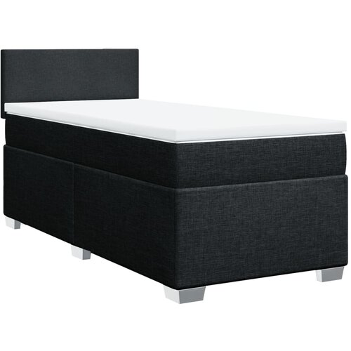 Maison Chic Box spring postelja - Vzmetna postelja z vzmetnico črna 80x200 cm blago SL18286, (21885181) Slike