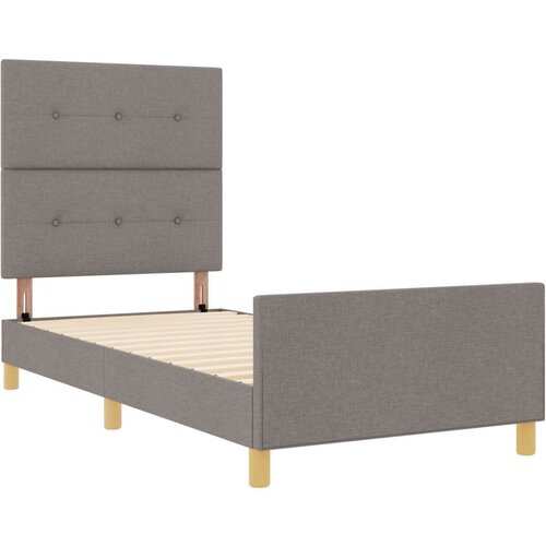  Krevetna konstrukcija taupe 80x200 cm Tkanina Slike