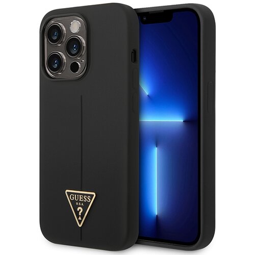 Guess OVITEK ZA IPHONE 14 PRO MAX 6.7 SILIKONSKI TRDI OVITEK Z DIZAJNOM TRIKOTNIKA, (5000010846) Cene